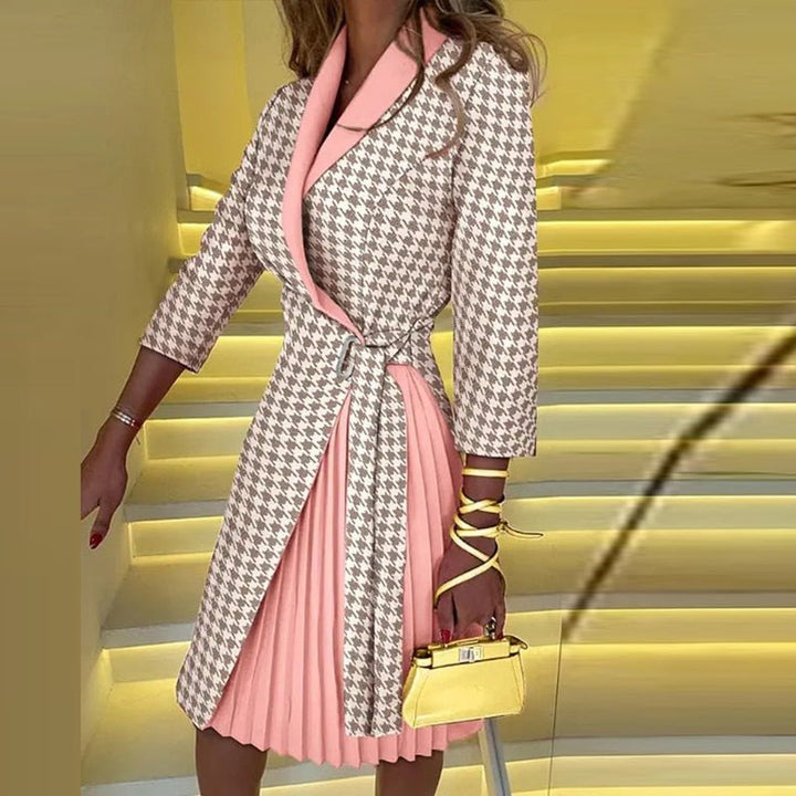 Bonita notched collar blazer dress