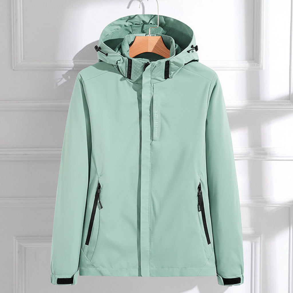 Annunziata lightweight hooded rain jacket