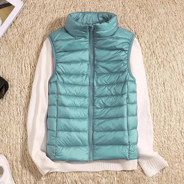 Grace Elegant Lightweight Puffer Gilet - image 3