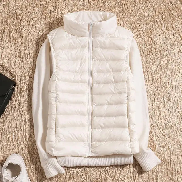 Grace Elegant Lightweight Puffer Gilet - image 9