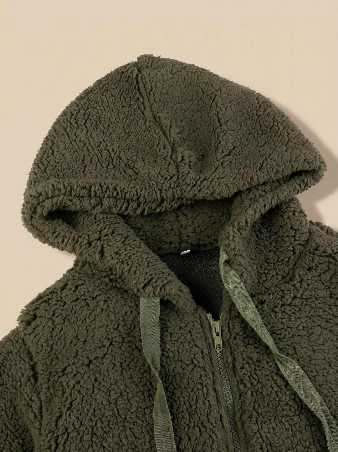 Jacinta Elegant Oversized Hooded Teddy Fleece Coat - image 9