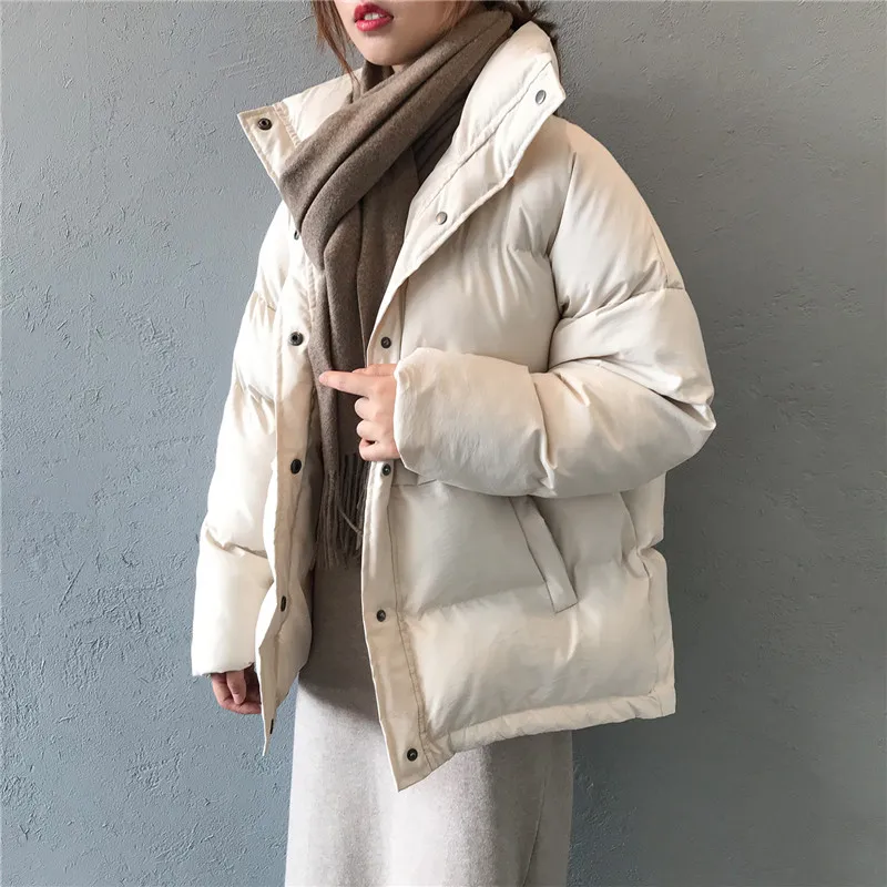 Lainey high collar quilted parka jacket