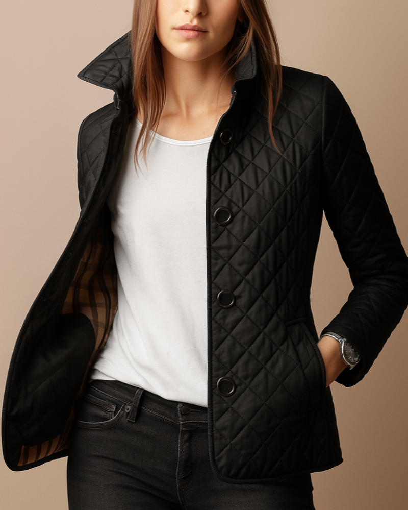 Hollis boxy diamond quilted jacket