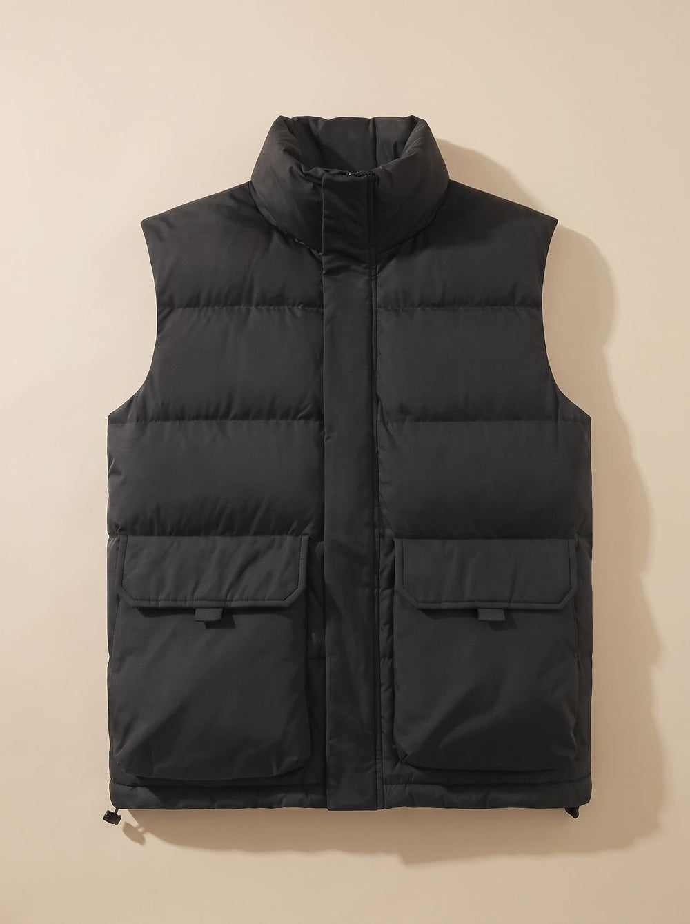 Alexandra quilted sleeveless puffer jacket with flap pockets – image 2