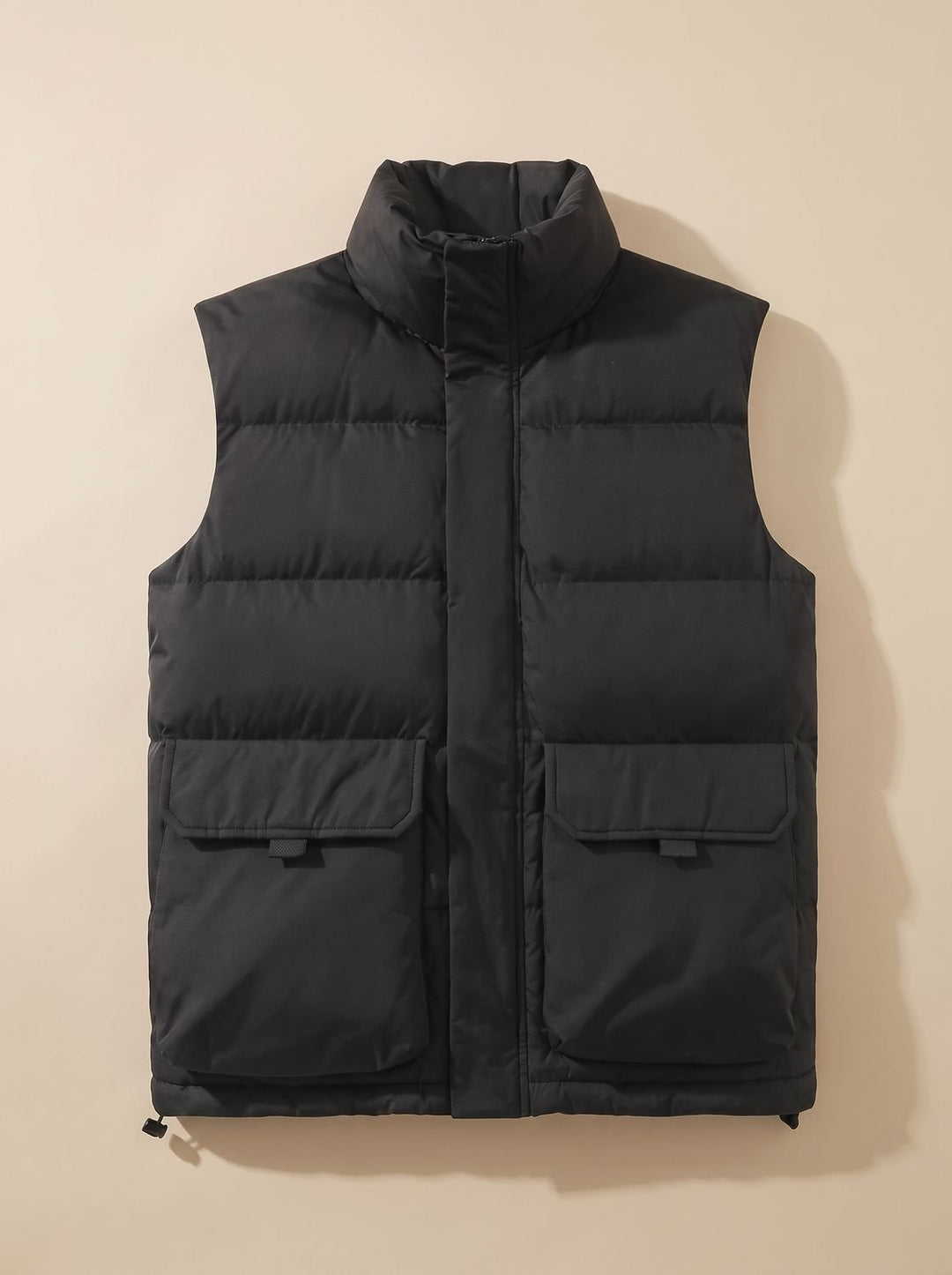 Alexandra quilted sleeveless puffer jacket with flap pockets – image 2