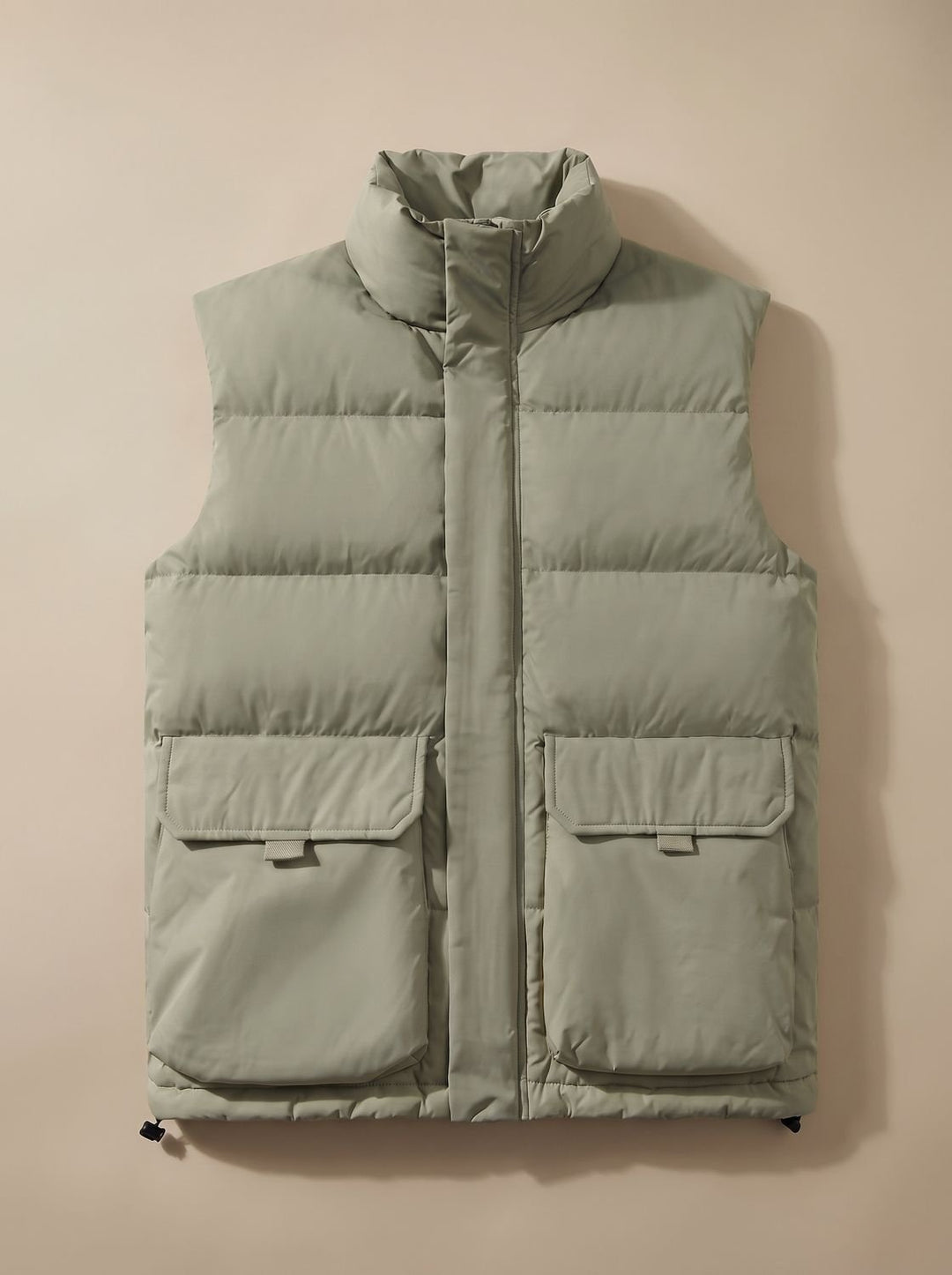 Alexandra quilted sleeveless puffer jacket with flap pockets – image 3