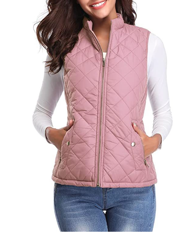 Verena Elegant Lightly Padded Zip Up Gilet