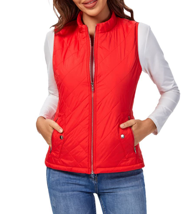 Verena Elegant Lightly Padded Zip Up Gilet - image 11