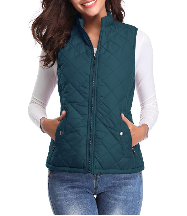 Verena Elegant Lightly Padded Zip Up Gilet - image 13