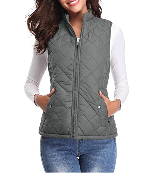 Verena Elegant Lightly Padded Zip Up Gilet - image 2