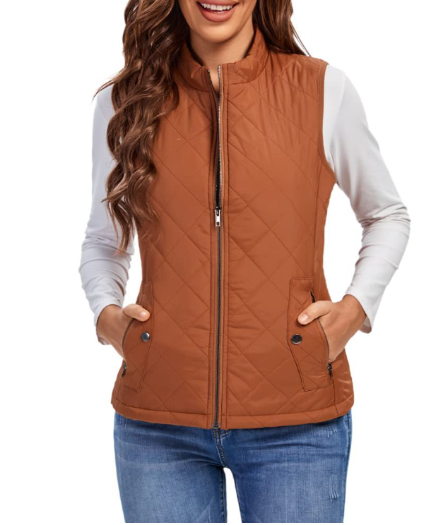 Verena Elegant Lightly Padded Zip Up Gilet - image 7