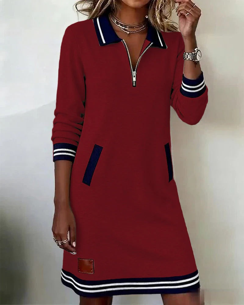 Sorrel quarter zip knit mini dress – image 19