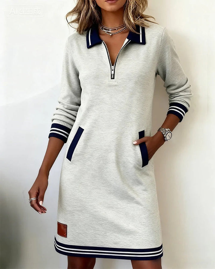 Sorrel quarter zip knit mini dress – image 2