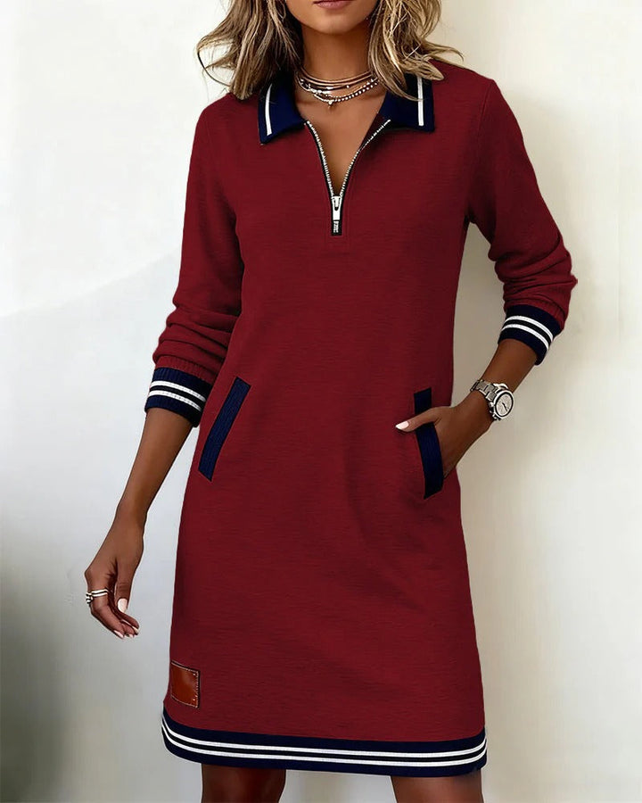 Sorrel quarter zip knit mini dress – image 20