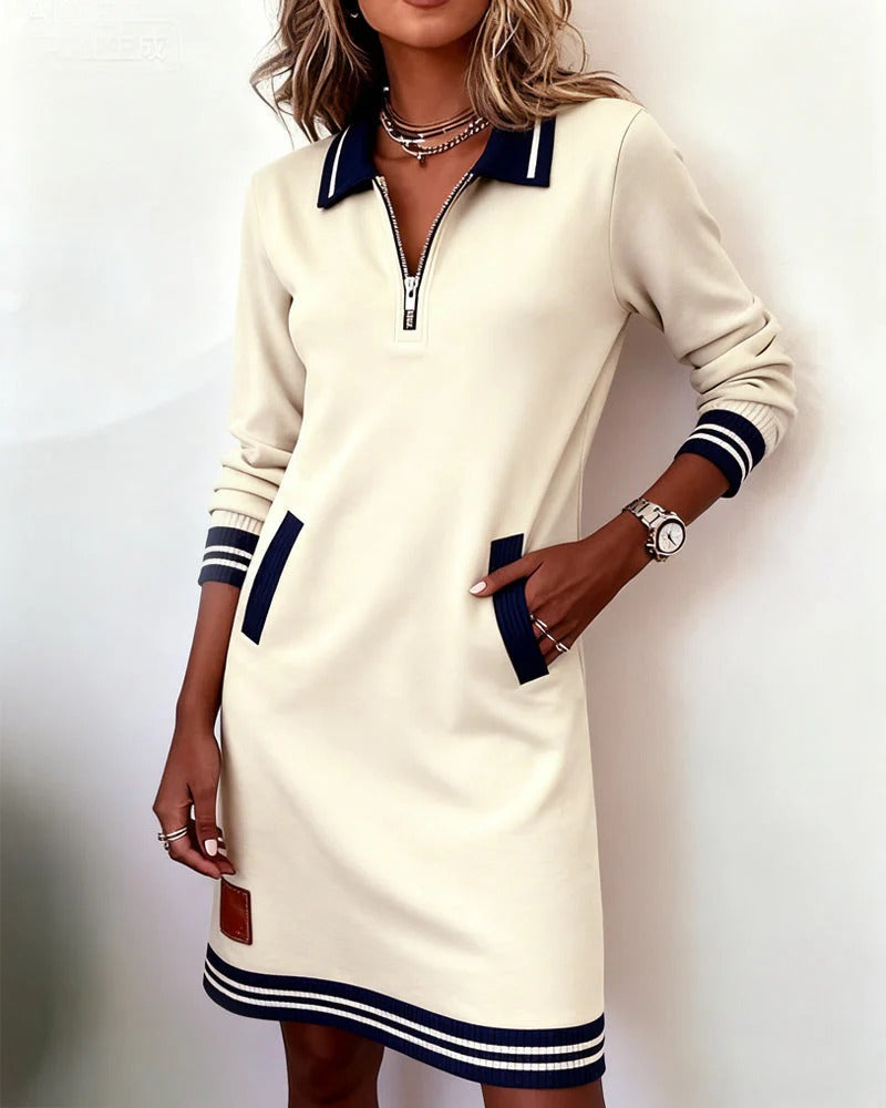 Sorrel quarter zip knit mini dress – image 4